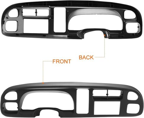 Front Double Din Dash Kit Compatible with 98-01 Ram 1500/98-02 Ram 2500 3500,Matte Black in Saudi Arabia