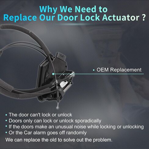 X AUTOHAUX Replacement Front Right Passenger Side Power Door Lock Actuator Motor with Cable for Infiniti QX60 2014-2017 Door Latch Actuator Assembly Replace No.805003JA0A/805003JA0B Black in Saudi Arabia