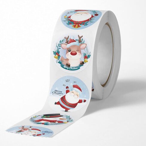1500P Self-Adhesive Christmas Stickers, The Perfect Choice for Christmas Gift Wrapping. (Style B) in Saudi Arabia