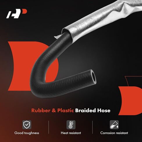 A-Premium HVAC Heater Hose Pipe Line Assembly with Protective Sleeve, Clamps, Coolant Hose Heat Shield Compatible with Dodge Durango 2001-2002, Durango 2003 5.9L in Saudi Arabia
