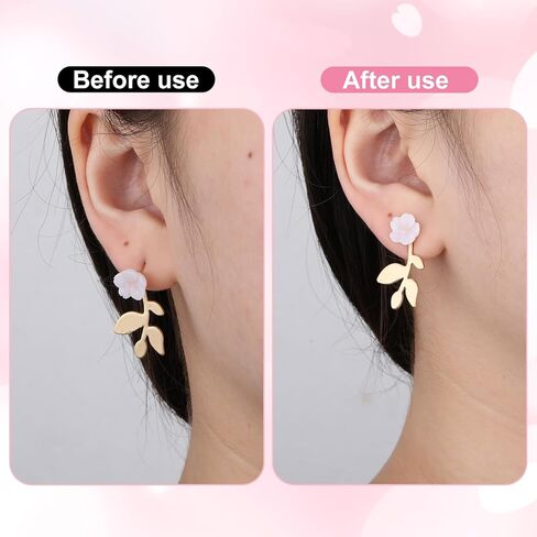 4 PCS Large Earring Backs Sturdy Grid-Pattern Earring Lifters Durable Earrings Lifter Backs Locking Heavy Earrings Back Replacements Adjustable Support Backings for Droopy Ears in Saudi Arabia