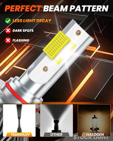 مناسب لـ 2016 2017 2018 2019 2020 2021 2022 2023 Toyota Tacoma High Beam Low Beam Fog Light Bulbs Combo، 6500K أمان أبيض ساطع، ترقية رؤية محسنة مع مروحة، التوصيل والتشغيل، IP68 6-Pack in Saudi Arabia