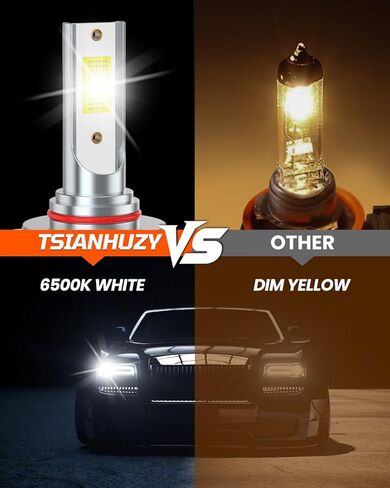 مناسب لـ 2016 2017 2018 2019 2020 2021 2022 2023 Toyota Tacoma High Beam Low Beam Fog Light Bulbs Combo، 6500K أمان أبيض ساطع، ترقية رؤية محسنة مع مروحة، التوصيل والتشغيل، IP68 6-Pack in Saudi Arabia