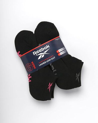 Reebok Women's Athletic Socks - Performance Cushioned Low Cut Socks (6 Pack) in Kuwait
