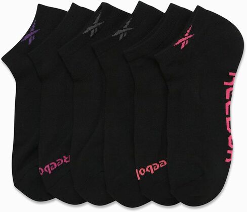 Reebok Women's Athletic Socks - Performance Cushioned Low Cut Socks (6 Pack) in Kuwait