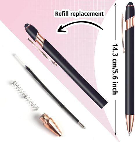 Touch-Sensitive Custom Pens with Logo/Text/Name Printing - Bulk Personalized Ballpoint Pens for Corporate Gifts, Graduation Party Favors (5-2000pcs) in Saudi Arabia