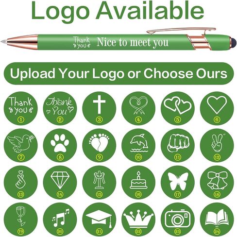 Touch-Sensitive Custom Pens with Logo/Text/Name Printing - Bulk Personalized Ballpoint Pens for Corporate Gifts, Graduation Party Favors (5-2000pcs) in Saudi Arabia