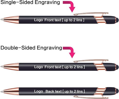 Touch-Sensitive Custom Pens with Logo/Text/Name Printing - Bulk Personalized Ballpoint Pens for Corporate Gifts, Graduation Party Favors (5-2000pcs) in Saudi Arabia