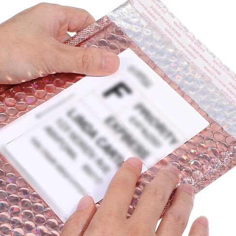 30 Pieces Bubble Poly Mailers, 7x11" Rose Gold Small Self Sealing Shipping Envelopes Bubble Mailers Opaque for Mailing, Packing, Small Business, Jewelry Makeup Supplies in Saudi Arabia