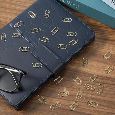 200 حزمة من مشابك الورق على شكل قلب الحب، مشابك ورق ذهبية صغيرة مقاس 0.8 بوصة، دبابيس ورق صغيرة لطيفة، دبابيس ورق صغيرة من الفولاذ المقاوم للصدأ في مشبك أوراق صفيح لمنظمي مكتب المنزل والمكتب in Kuwait