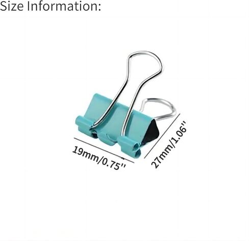 40 Counts Heavy Duty Black Binder Clips, 3/4 Inch (19mm) Small Metal Paper Clamps for Office, School, or Home – Secure Hold, Durable Steel in Saudi Arabia