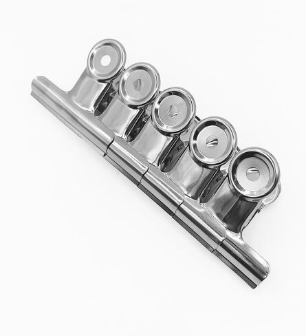 5 Pack 2.5 Inch Chip Clips Bag Clips Food Clips,Heavy Duty Stainless Steel Clips for Bag, All-Purpose Air Tight Seal Clip Cubicle Hooks for Office School Home in Saudi Arabia