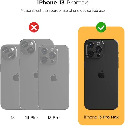 حافظة هاتف VRS DESIGN Damda Glide DuoGuard لهاتف iPhone 13 Pro Max (2021)، حافظة محفظة متينة ومغطاة بالكامل لحماية عدسات الكاميرا (أسود أخدود) in Kuwait