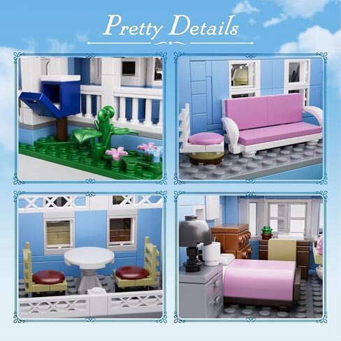 Gilmore House in Stars Hollow Luke’s Diner Lorelai Movie Building Block Toys Set Compatible with Lego, Gift Decor and Collectibles for Family Sitcom TV Fans Girls Female Women Adult(1107 PCS) in Saudi Arabia