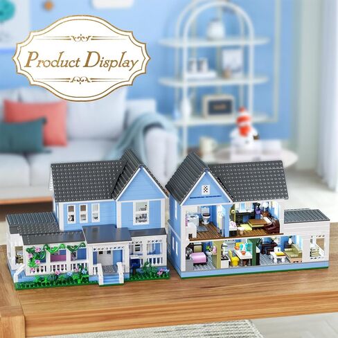 Gilmore House in Stars Hollow Luke’s Diner Lorelai Movie Building Block Toys Set Compatible with Lego, Gift Decor and Collectibles for Family Sitcom TV Fans Girls Female Women Adult(1107 PCS) in Saudi Arabia