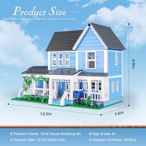 Gilmore House in Stars Hollow Luke’s Diner Lorelai Movie Building Block Toys Set Compatible with Lego, Gift Decor and Collectibles for Family Sitcom TV Fans Girls Female Women Adult(1107 PCS) in Saudi Arabia