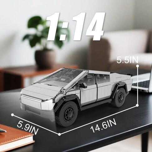 Light-Up Car Building Set,1:14 City Cyber Off-Road Truck Building Toy with Lights,STEM Building Block for Adults Kids,Boys and Girls,Ideas Creative Gift for Car Lovers,1547 pcs Collectible Model Kit in Saudi Arabia