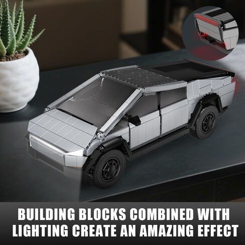 Light-Up Car Building Set,1:14 City Cyber Off-Road Truck Building Toy with Lights,STEM Building Block for Adults Kids,Boys and Girls,Ideas Creative Gift for Car Lovers,1547 pcs Collectible Model Kit in Saudi Arabia