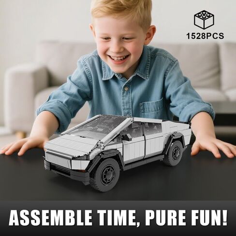 Light-Up Car Building Set,1:14 City Cyber Off-Road Truck Building Toy with Lights,STEM Building Block for Adults Kids,Boys and Girls,Ideas Creative Gift for Car Lovers,1547 pcs Collectible Model Kit in Saudi Arabia