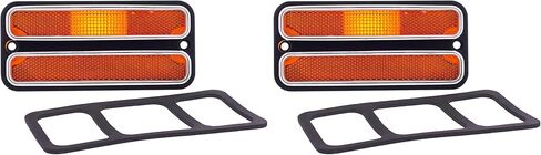 United Pacific C687202 Deluxe Side Marker Light w/Stainless Steel Trimming for 1968-72 Chevy and GMC Trucks, Truck Side Marker Light - ONE Unit in Saudi Arabia
