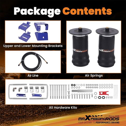 maXpeedingrods Rear Air Suspension Bags Kit, for Chevrolet Express Van 1500 2500 Avalanche Suburban 2500, for GMC Savana Van 1500 2500 Yukon XL 2500 1996-2009, Air Helper Spring Kit in Saudi Arabia