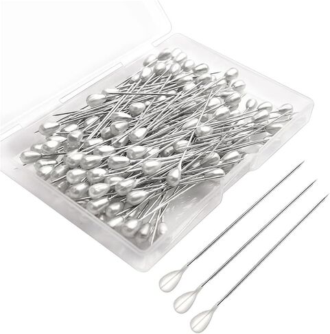 140 Pcs Sewing Pins, Pearl Head Pins Straight Wedding Bouquet Pins for DIY Jewelry Making Sewing Wedding Prom Flower Decorations in Saudi Arabia