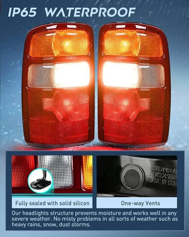 مجموعة الضوء الخلفي Nilight متوافقة مع 2000 2001 2002 2003 2004 2005 2006 Chevy Tahoe Suburban GMC Yukon Tail Light OE Style Rear Lamp استبدال السائق وجانب الركاب in Saudi Arabia