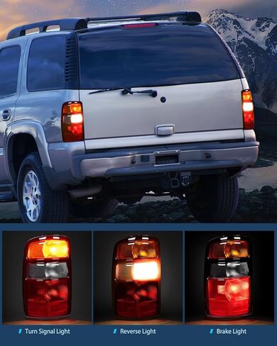 مجموعة الضوء الخلفي Nilight متوافقة مع 2000 2001 2002 2003 2004 2005 2006 Chevy Tahoe Suburban GMC Yukon Tail Light OE Style Rear Lamp استبدال السائق وجانب الركاب in Saudi Arabia