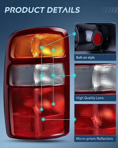 مجموعة الضوء الخلفي Nilight متوافقة مع 2000 2001 2002 2003 2004 2005 2006 Chevy Tahoe Suburban GMC Yukon Tail Light OE Style Rear Lamp استبدال السائق وجانب الركاب in Saudi Arabia
