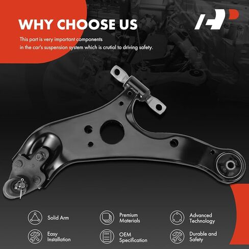 A-Premium Front Left Lower Control Arm, with Ball Joint & Bushing, Compatible with Toyota Sienna 2011-2020 in Saudi Arabia