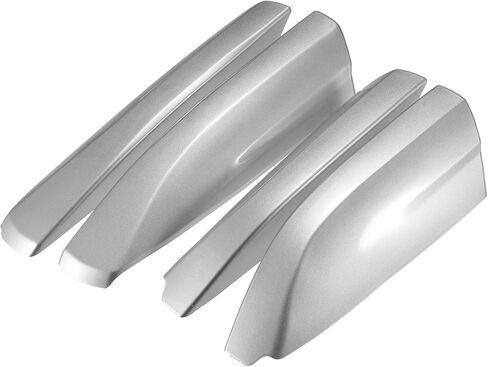 Upper/Roof Rack Rails End Cap Protection Cover Shell for Toyota Highlander 2008-2013 / Rails End Covers Shell Cap / 4 Pcs/Silver Tone White Item Replacement in Saudi Arabia