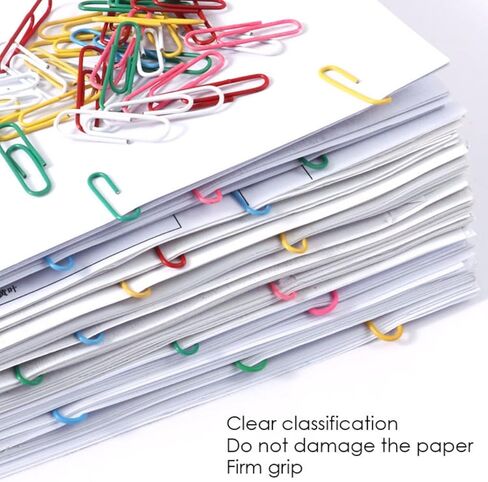 100PCS 1.3inch Paper Clips Colorful,Durable and Rustproof, Stainless Steel Paper Clips Medium, Paperclips Office for Teacher Supplies School in Saudi Arabia