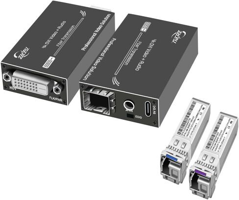 1080p@60Hz Fiber Optical Converter 12.4mi with SFP Modules in Saudi Arabia