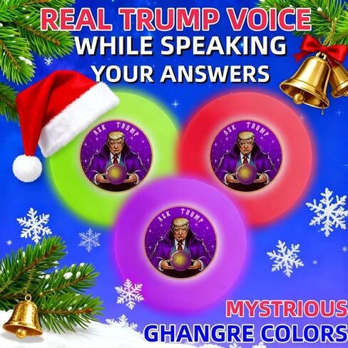 كرة كريستال Dontell™ Fortune Teller - هدايا عيد الميلاد للأطفال هدية مضحكة للبالغين والأطفال، لعبة قراءة الحظ مع إجابات عشوائية، هدايا الفيل الأبيض المضحكة للرجال in Saudi Arabia