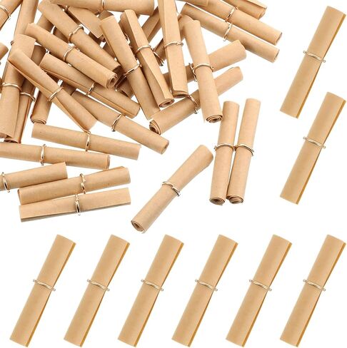 300 PCS Mini Scrolls Message Paper, Brown Message in Bottle Paper for Lucky Wishing, mini scrolls for crafts, Christmas, Birthday, Anniversary, Valentine's Day in Saudi Arabia