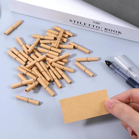 300 PCS Mini Scrolls Message Paper, Brown Message in Bottle Paper for Lucky Wishing, mini scrolls for crafts, Christmas, Birthday, Anniversary, Valentine's Day in Saudi Arabia