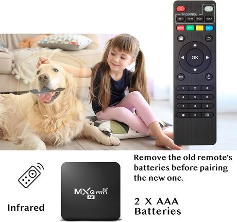 New Mini Replacement Remote Control for Android TV Box MXQ, MXQ PRO, M8S, M8N, T95, T95M, T95N, T95X, X96, X96, X96, H96 PRO+ in Saudi Arabia