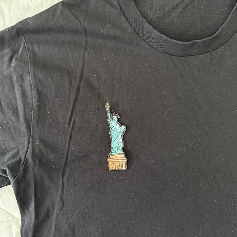 3.5" Statue of Liberty Iron On Patch - Embroidered New York Traveler USA American Travel Applique Appliques Iron On Sew On Patches for Holes, Clothing, Jeans, Hat, Backpacks, Clothes in Saudi Arabia