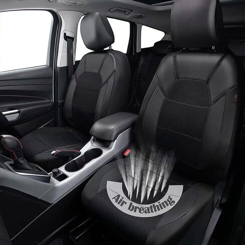 9 قطع مجموعة كاملة من أغطية مقاعد السيارة لسيارة Ford Ranger 2020-2023 2024 2025، أغطية مقاعد أمامية وخلفية وواقي مقعد مريح وجيد التهوية وملحقات داخلية، أزرق in Saudi Arabia