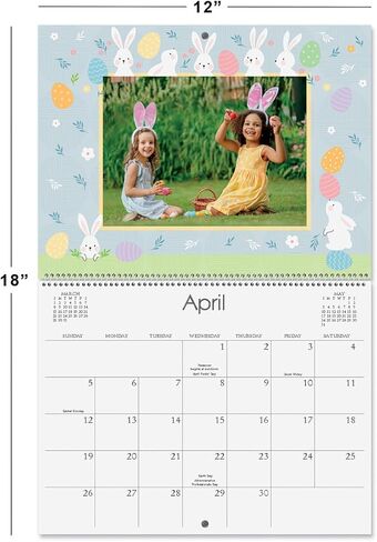 Current 2026 Celebrations Scrapbook Wall Calendar - 12-Inch x 9-Inch Size Closed, 18-Inch Size Open, Large Bookstore-Quality, DIY Spiral-Bound Hanging Calendar for Kitchen & Office, by Current in Saudi Arabia