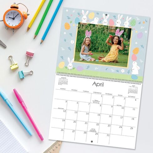 Current 2026 Celebrations Scrapbook Wall Calendar - 12-Inch x 9-Inch Size Closed, 18-Inch Size Open, Large Bookstore-Quality, DIY Spiral-Bound Hanging Calendar for Kitchen & Office, by Current in Saudi Arabia