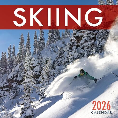 Ski 2026 Wall Calendar - 12x12 Backcountry Skiing Colorado and Beyond in Saudi Arabia