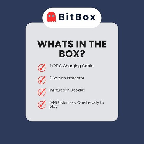 BitBox R36S ArkOs Authentic Retro Handheld Arcade Console - Built-in 20,000 Games & 64GB, 3.5 Inch IPS Screen, Ready to Play! (128gb White) in Saudi Arabia