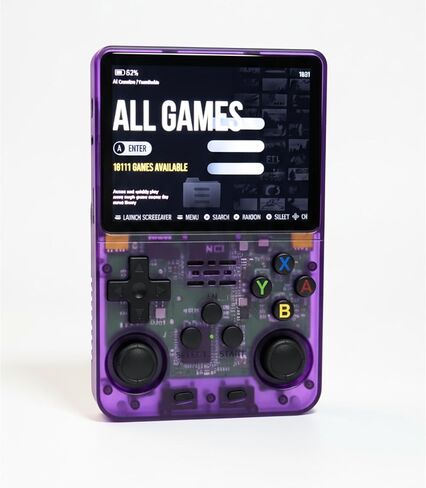 BitBox R36S ArkOs Authentic Retro Handheld Arcade Console - Built-in 20,000 Games & 64GB, 3.5 Inch IPS Screen, Ready to Play! (128gb White) in Saudi Arabia