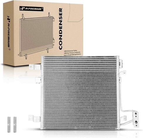 A-Premium Air Conditioning A/C Condenser Compatible with Jeep Wrangler 2007 2008 2009 2010 2011 V6 3.8L, Automatic Transmission in Saudi Arabia