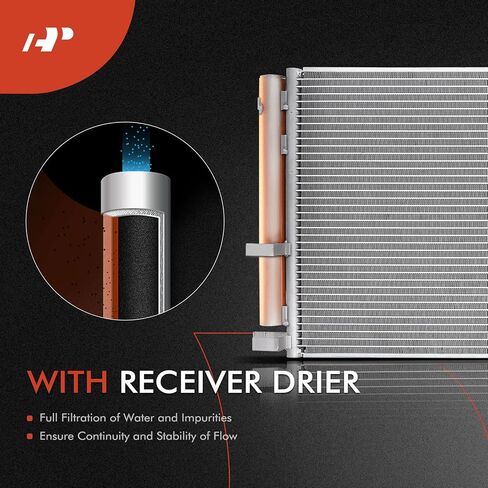 A-Premium Air Conditioning A/C Condenser Compatible with Jeep Wrangler 2007 2008 2009 2010 2011 V6 3.8L, Automatic Transmission in Saudi Arabia