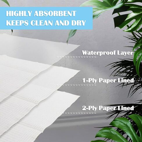 Mixweer 1000 Pcs Large Disposable Changing Pads 18" x 13" Waterproof Diaper Changing Table Pads for Baby Quick Absorb Play Sheet Bed Chair Table Mat Protector for Baby Child Adult Pets Travel Changing in Kuwait