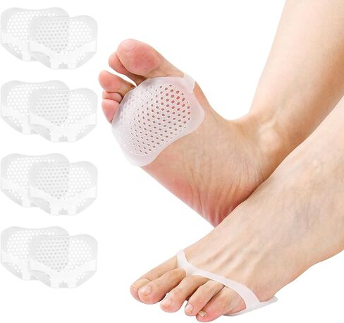 Hoogoo Toe Pads Ball of Toe Cushions Metatarsal Pads Ball of Foot Pads Mortons Neuroma Callus Metatarsal Foot Pain Relief Bunion Forefoot Cushioning Relief Women in Saudi Arabia