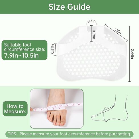 Hoogoo Toe Pads Ball of Toe Cushions Metatarsal Pads Ball of Foot Pads Mortons Neuroma Callus Metatarsal Foot Pain Relief Bunion Forefoot Cushioning Relief Women in Saudi Arabia
