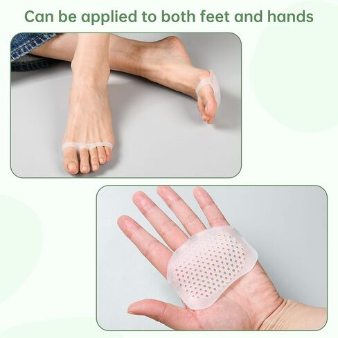 Hoogoo Toe Pads Ball of Toe Cushions Metatarsal Pads Ball of Foot Pads Mortons Neuroma Callus Metatarsal Foot Pain Relief Bunion Forefoot Cushioning Relief Women in Saudi Arabia